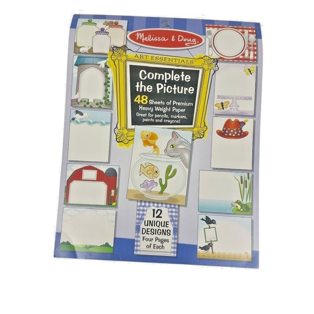 Melissa Doug Complete Picture 12 Unique Designs Home School Missing 6 of 48